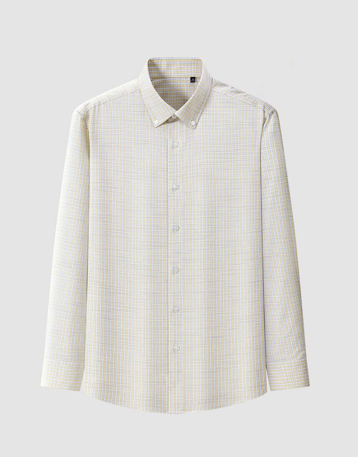 100PCT Cotton Oxford Plaid Shirt-ms-21